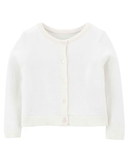 Cardigan Infantil Branco Tam 2 a 5